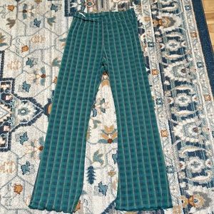 Free people mesh patterned pants size large